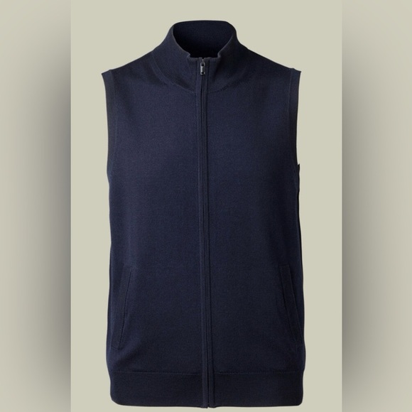 LOT OF 2! Charles Tyrwhitt Wool Vests- Gray&Navy, sz XXL - Picture 5 of 15